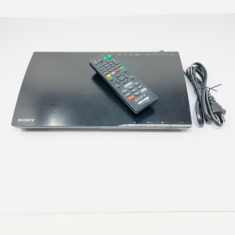 Sony BDP-S390 Blu-Ray Disc DVD Player WiFi HDMI Streaming Black RMT-B119A Remote